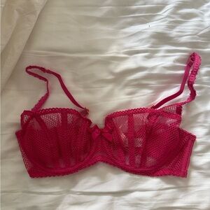 Agent Provocateur Fuchsia Lace Bra